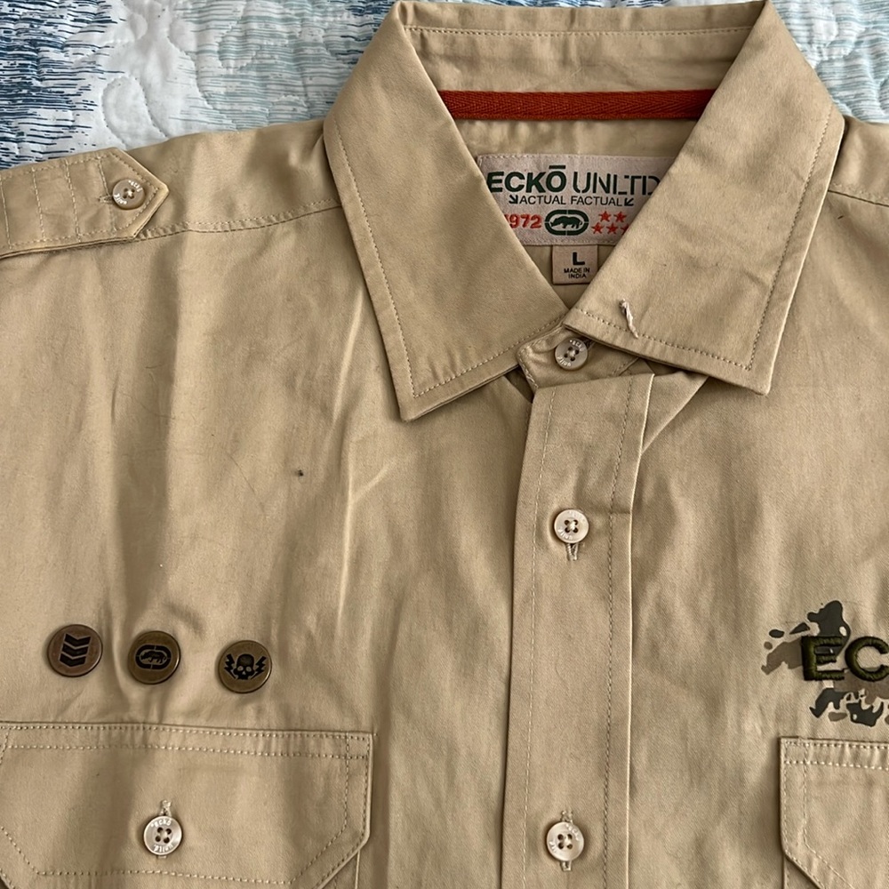 Rare Ecko Unltd Safari Shirt — New!